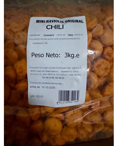 Mini Raviolis chili bolsa 3 Kilos