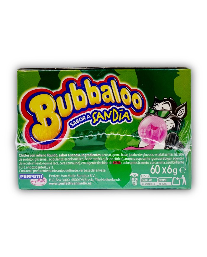 Comprar Chicles Bubbaloo rellenos sabor sandía estuche de 60