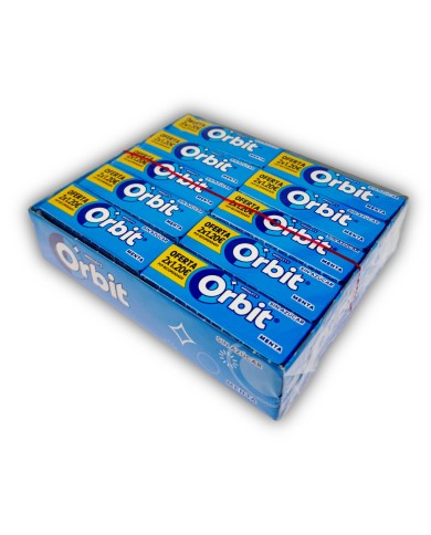 Chicles Orbit peppermint grageas oferta 2x1.20€