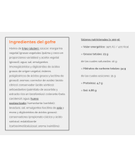 Punto gofre con chocolate 110g.  E/10