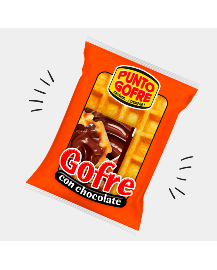 Punto gofre con chocolate 110g.  E/10