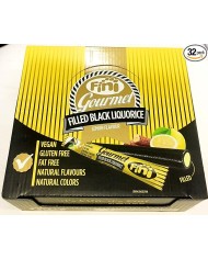 Fini Regaliz Gourmet sabor limón 32 gramos estuche de 32 unidades