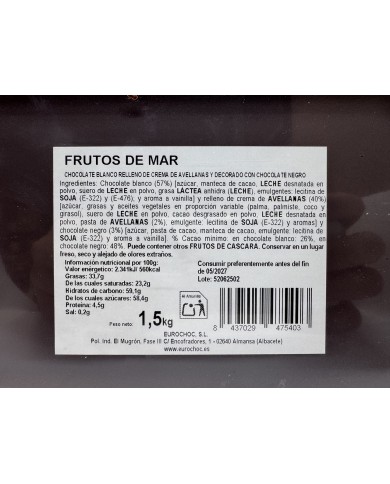 Bombones Frutos del Mar cesta 1.5 kilos