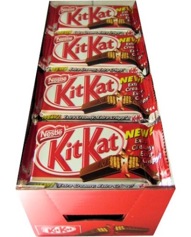 Chocolatina Kitkat 45g. estuche de 36 uds.