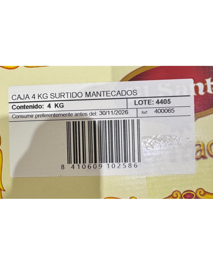 Mantecados El Santo surtidos estuche de 4 Kilos