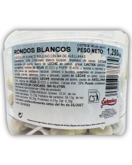 Rondos choco blanco-avellana bote 140 unidades