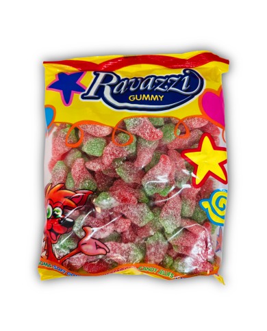 Ravazzi Gummy Guindillas chili super picante ácido bolsa 1 kg.