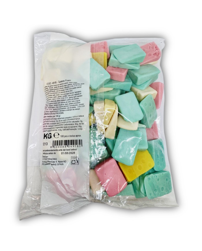 Ravazzi Gummy Cuñas de queso foam bolsa 1 kilo