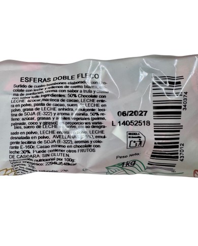 Eurochoc Bombones surtidos envueltos bolsa 1 kilo 85 unidades aprox.