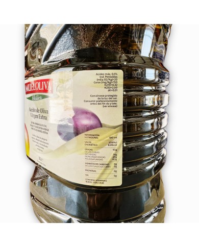 Aceite de Oliva virgen extra Mueloliva garrafa de 5 litros