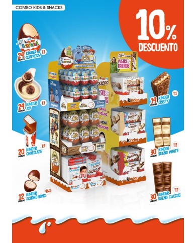 Expositor Combo Kinder kids & snacks 2026