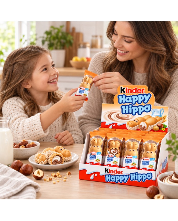 Chocolatina Kinder Happy Hippo 28 unidades