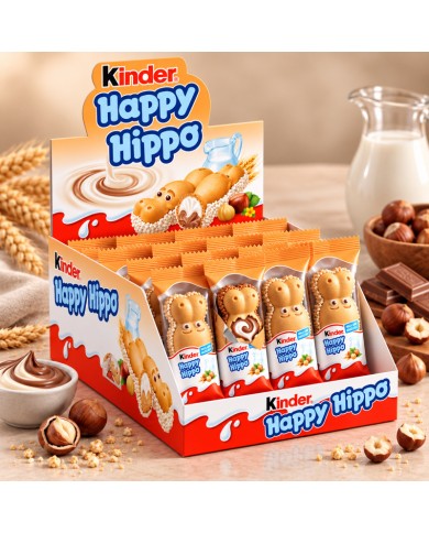 Chocolatina Kinder Happy Hippo 28 unidades