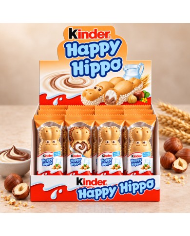 Chocolatina Kinder Happy Hippo 28 unidades
