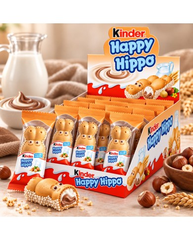 Chocolatina Kinder Happy Hippo 28 unidades