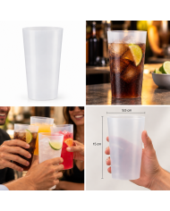 Vaso para cocktail reutilizable 470 cc. caja de 200 unidades