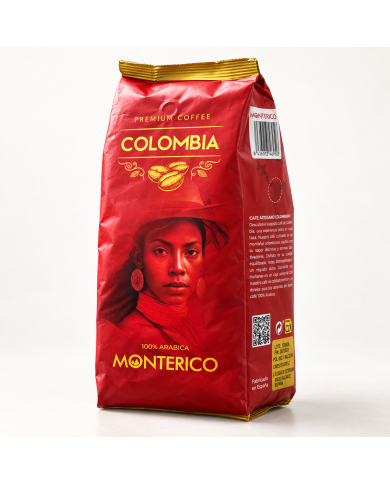 Café de Colombia Monterico premium 100% arábica bolsa 1 Kg.