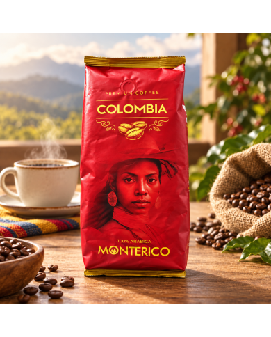 Café de Colombia Monterico premium 100% arábica bolsa 1 Kg.