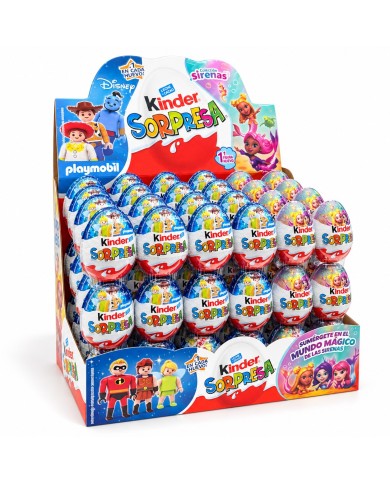 Kinder Sorpresa huevos de chocolate estuche de 72 unidades