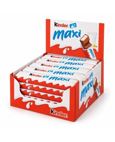 Chocolatina Kinder chocolate maxi 21gr. caja 36 unidades