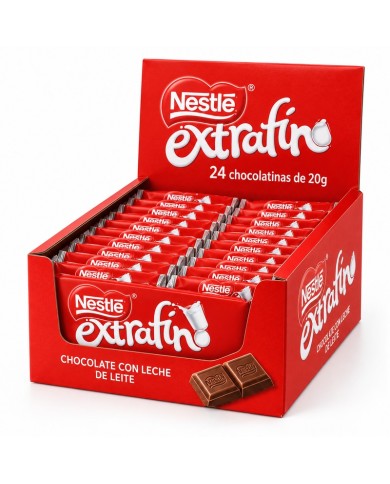 Nestle Extrafino chocolatina de 20g. estuche de 24 uds.