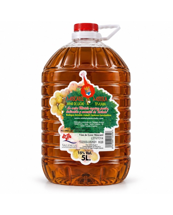 Mistela Moscatel de Teulada Cims del Mediterrani garrafa 5 litros