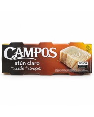 Atún claro Campos en aceite de girasol pack-3