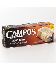 Atún claro Campos en aceite de girasol pack-3