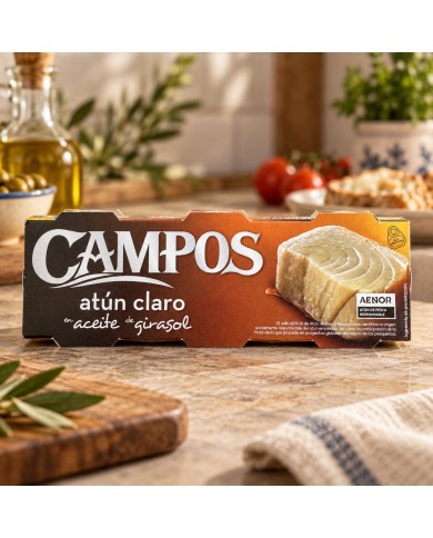 Atún claro Campos en aceite de girasol pack-3