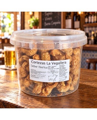 Cortezas de Cerdo La Vegallera natural bote 1 kilo