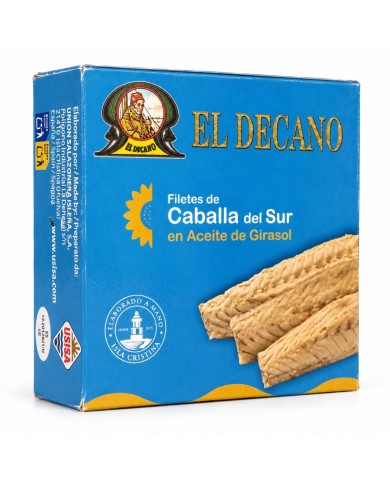 El Decano Filetes de Caballa lata 525 grs.