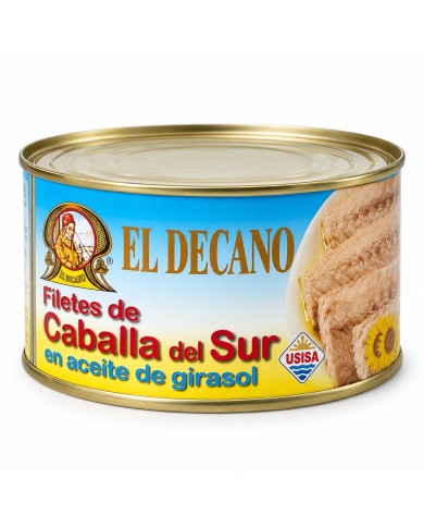 El Decano Filetes de Caballa lata 950 grs.