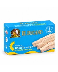 El Decano filetes de caballa lata 125 grs.