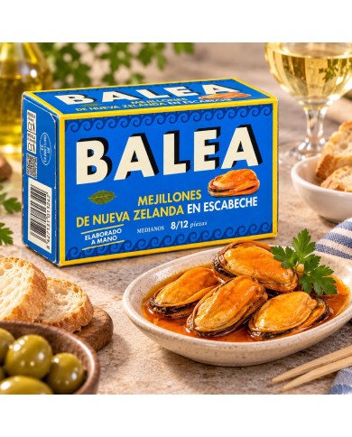 Mejillones en escabeche Balea 8/12 piezas