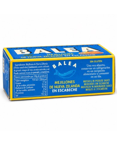 Mejillones en escabeche Balea 8/12 piezas