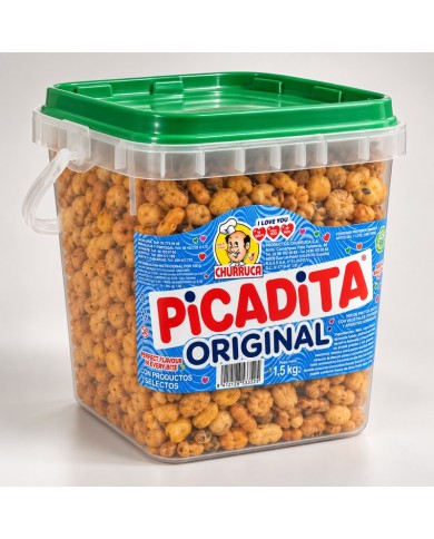 Picadita original Churruca cocktail de frutos secos tarro de 1,5 kilos