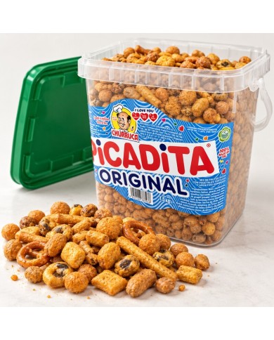 Picadita original Churruca cocktail de frutos secos tarro de 1,5 kilos