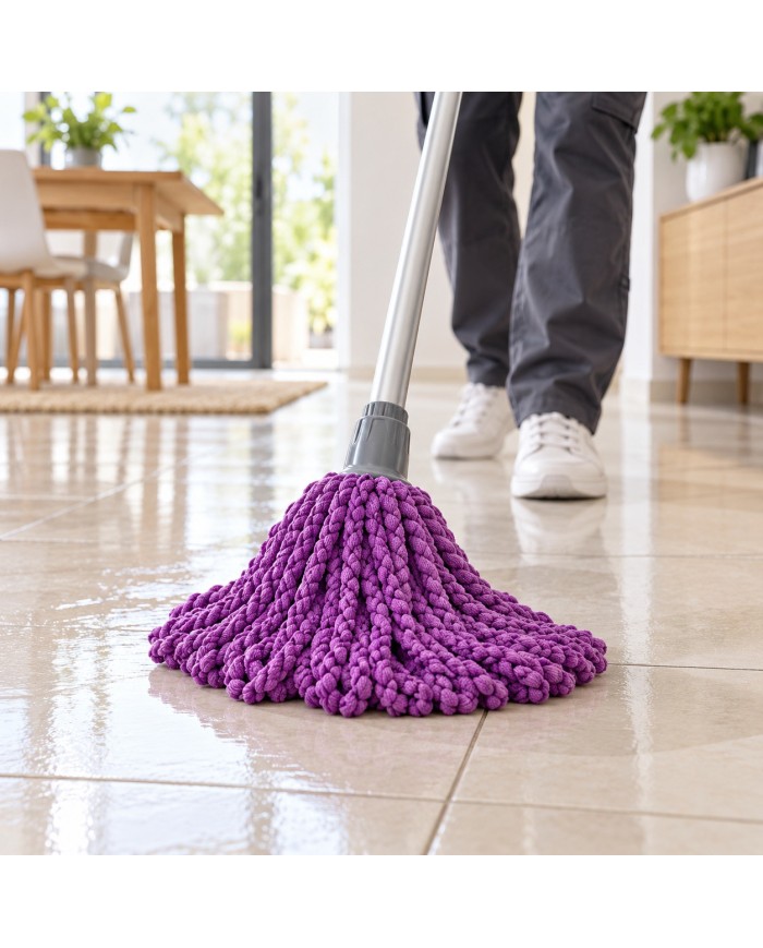 MAYA fregona trenzada de microfibra EXTRAPRO violeta