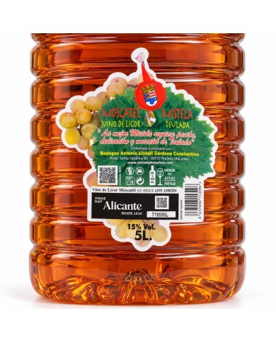 Mistela Moscatel de Teulada Cims del Mediterrani garrafa 5 litros