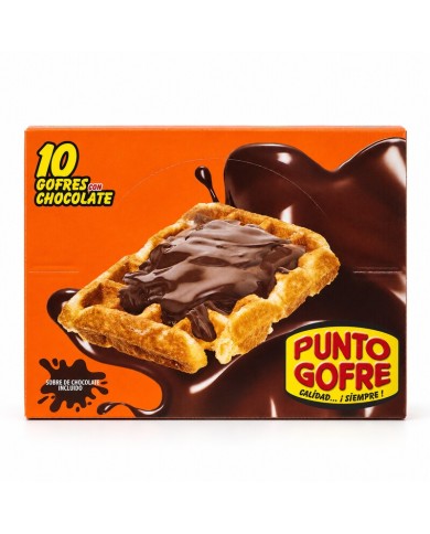 Punto gofre con chocolate 110g.  E/10