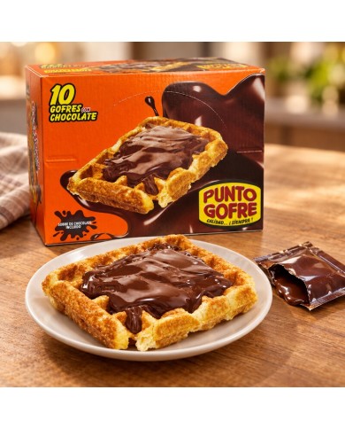 Punto gofre con chocolate 110g.  E/10