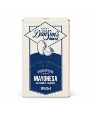 Mayonesa THE REAL Dân Sons monodosis caja de 200 sobres de 10 ml.