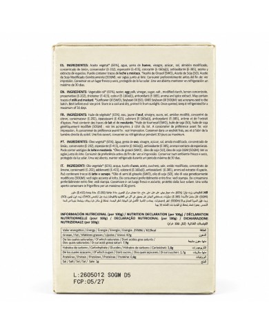 Mayonesa THE REAL Dân Sons monodosis caja de 200 sobres de 10 ml.