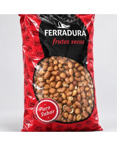 Ferradura cacahuete crudo con piel bolsa de 1 kilo