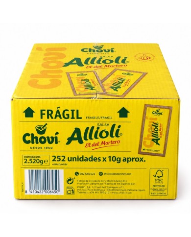 Alioli Chovi monodosis caja 252 sobres de 10 grs.