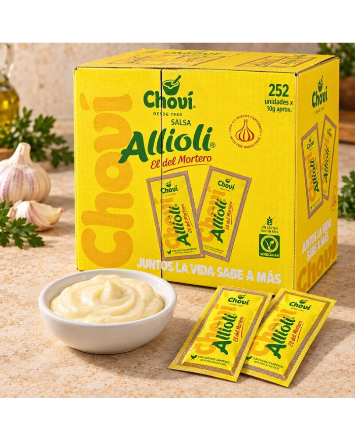 Alioli Chovi monodosis caja 252 sobres de 10 grs.