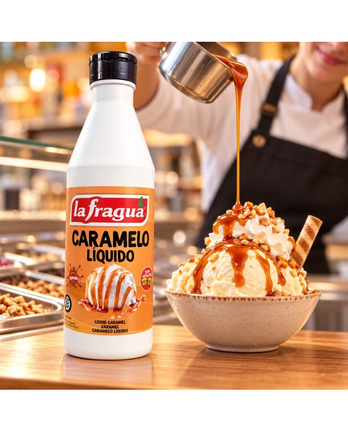 La Fragua sirope de Caramelo botella 1200 gramos