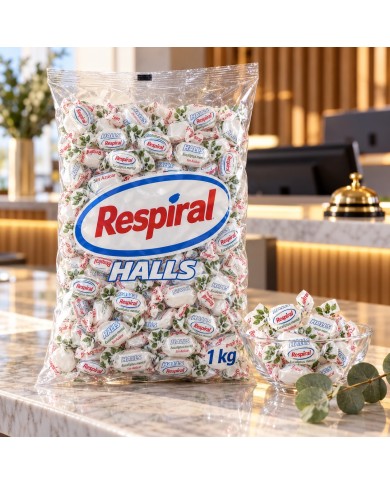 Caramelos Respiral Eucalipto Mentol sin Azúcar bolsa de 1 kilo