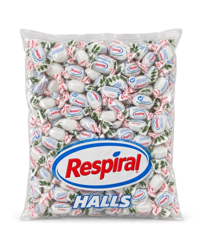 Caramelos Respiral Eucalipto Mentol sin Azúcar bolsa de 1 kilo