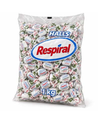 Caramelos Respiral Eucalipto Mentol sin Azúcar bolsa de 1 kilo